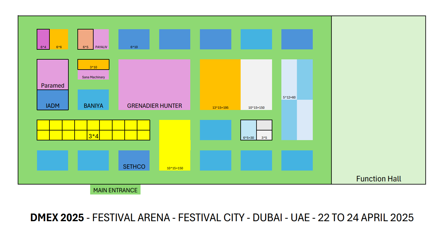 DMEX 2025 Floor Plan